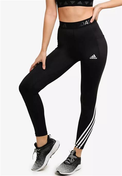 Jual Adidas Techfit 3 Stripes Long Gym Tights Original 2024 Zalora