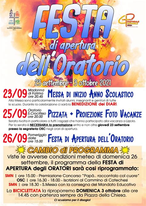 Festa di apertura degli oratori 2021 Comunità Pastorale Santo