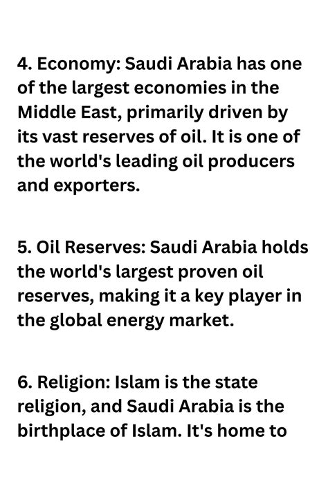SOLUTION: Facts about saudi arabia - Studypool