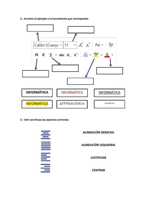 Ejercicio De Herramienta De Word Profesor De Inform Tica Ejercicios