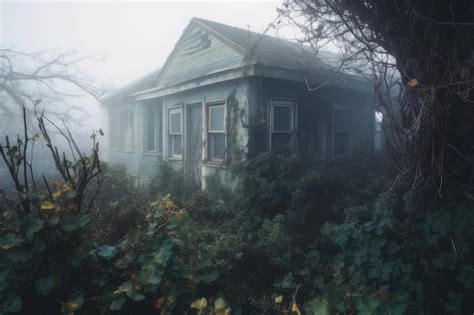 Premium Ai Image Old House With Broken Windows And Overgrown