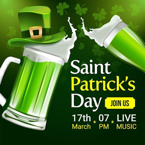 Premium Vector Saint Patrick S Day Template Invitation