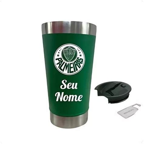 Copo Térmico Personalizado Palmeiras 473ml Nome e logo Shopee Brasil