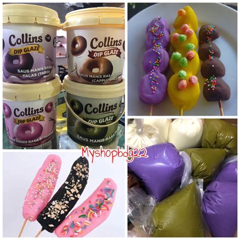 Jual Repack Collins Dip Glaze Gr Coklat Cair Toping Coklat