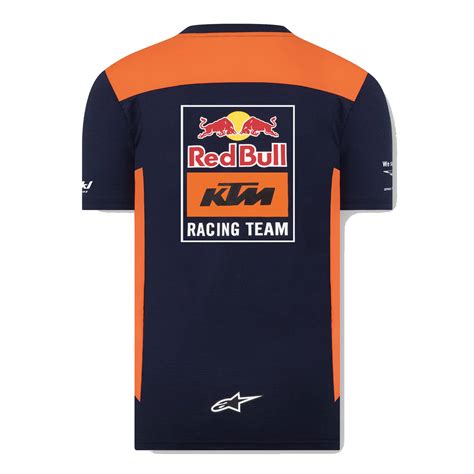 Red Bull KTM Racing Team T Shirt Teamline Blau