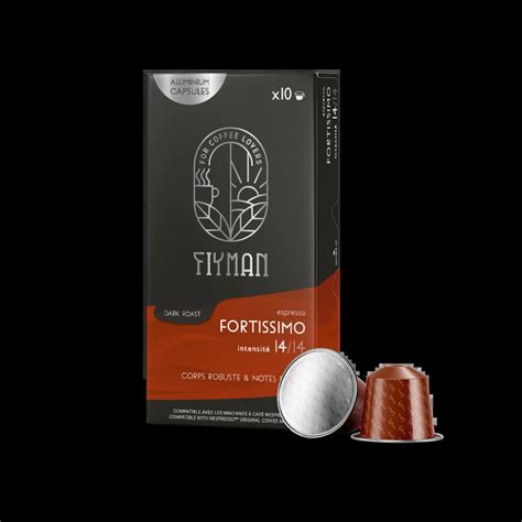 Caf Fortissimo X Capsules Aluminium G Compatible Nespresso