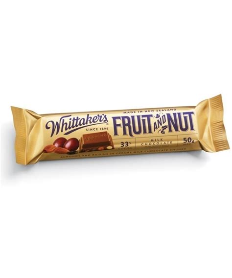 Whittakers Chunks Fruit And Nut 50g Lcm