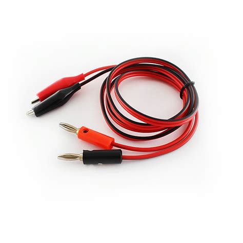 Hobbytronics Alligator Test Leads Clip To Banana Plug Probe Cable 1m