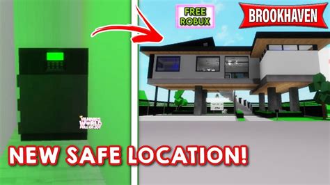 SECRET SAFE LOCATION IN NEW YOUTUBER HOUSE IN BROOKHAVEN RP ROBLOX