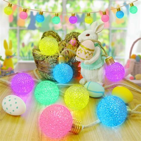 Jmexsuss 100 Led Easter String Lights Indoor Outdoor