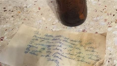 Man Finds Message In A Bottle Years After It Was Tossed Into The