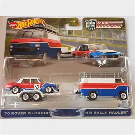 Hot Wheels 55 1970 Rover P6 Group 2 And HW Rally Hauler