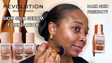 New Makeup Revolution Skin Silk Serum Foundation Review Dark Deep