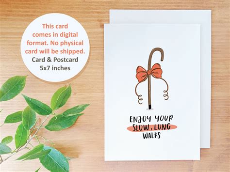 Printable Retirement Card Funny Old People Card Cute Retirement Card
