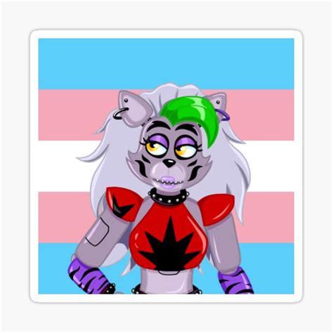 Fnaf Security Breach Glamrock Roxanne Wolf Transgender Pride Halfbody