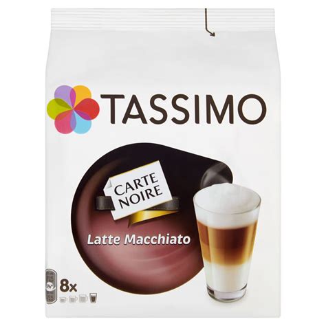 Tassimo Carte Noire Latte Machiato Coffee Pods 8pk | Coffee
