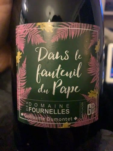 Domaine Des Fournelles Dans Le Fauteuil Du Pape Rouge Vivino US