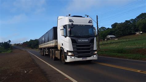 0095 01 0095 2024 2887 SCANIA 460 R SUPER BRANCO CARRETA GRANELEIRA