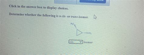 Solved Click In The Answer Box To Display Choices Determine Chegg