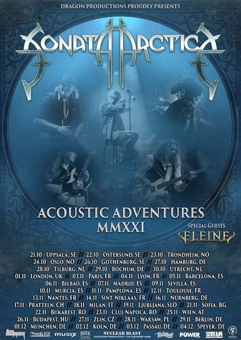 Sonata Arctica Reveal Acoustic Album European Tour Transylvania Today®