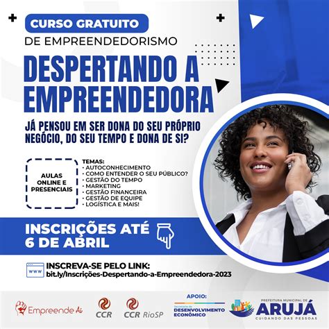 INSCRIÇÕES PARA O CURSO DESPERTANDO A EMPREENDEDORA ESTÃO ABERTAS