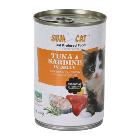 Sumo Cat Canned Food Jelly Tuna And Sardine 400g Catsmart Singapore