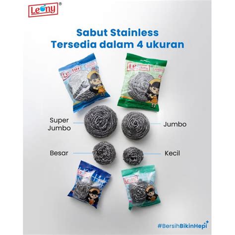 Jual Leony Sabut Stainless Biru Hijau HIJAU KECIL Kota Surabaya