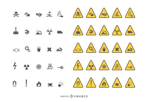 Warning Road Signs Vector Download