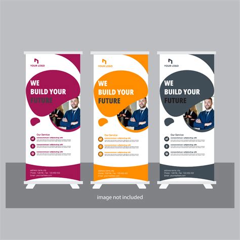 Roll up banner design template, modern x-banner, roll up design, Golf ...