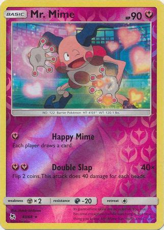 Mr Mime 43 68 Rare Reverse Holo Español HunterCard TCG