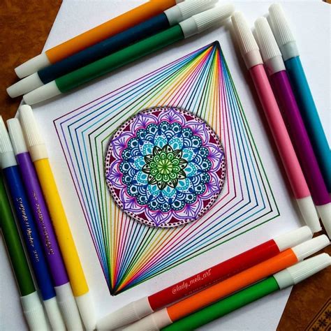 Art By Lady Meli Art Mandala Zentangle Mandalas Mandalaart Zendoodle Zentangleart