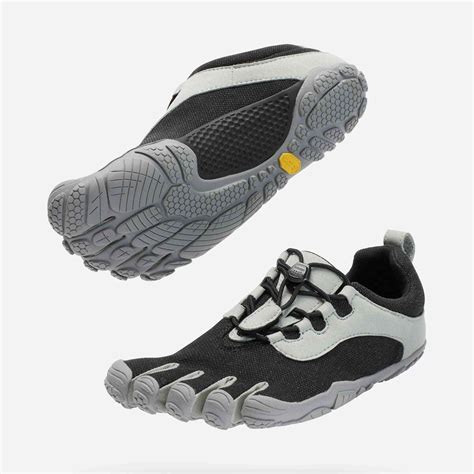 V Run Retro Womens Black Grey Woman Vibram