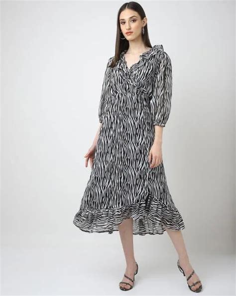 Buy Printed Fit & Flare Dress Online at Best Prices in India - JioMart.