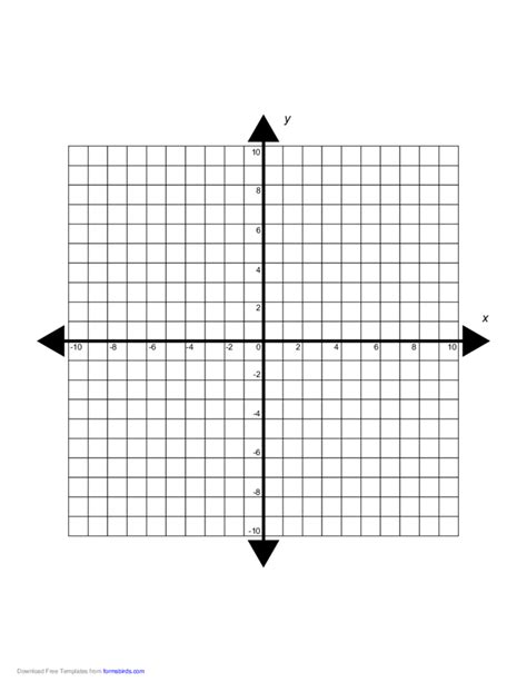 Printable Graph Paper 4 Quadrants