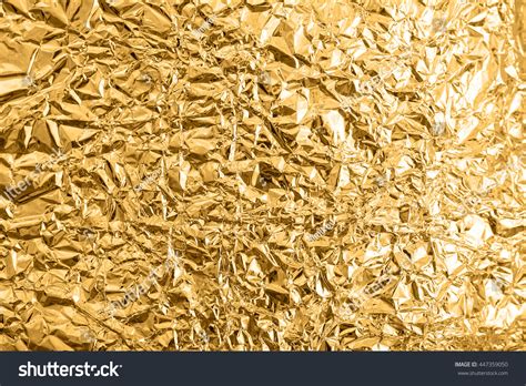 Background Crumpled Gold Leaf Gold Leaf Stock Photo 447359050