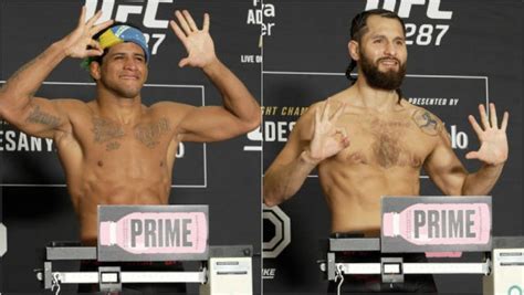 Ufc 287 Video Jorge Masvidal Gilbert Burns On Weight For Co Main Event