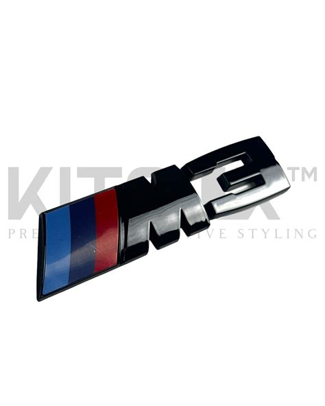 BMW M3 Black Tailgate Badge - Mod Central