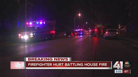 Officials Firefighter Injured While Battling House Fire In Kcmo Youtube