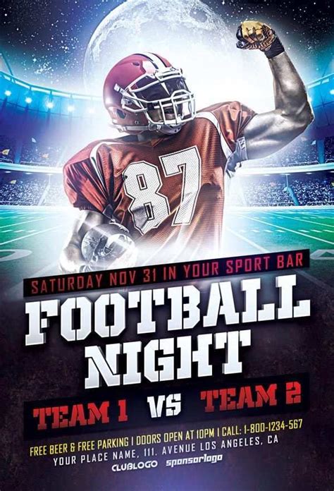 Creating Free Football Tailgate Flyer Template Templates With Free