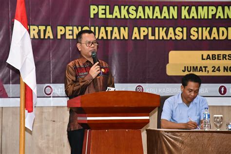 Kpu Gelar Sosialisasi Bupati Toba Kampanye Pemilu 2024 Harus Damai