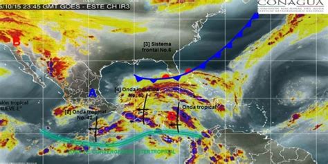 Se prevé lluvias intensas en Chiapas Tabasco Veracruz y Quintana Roo