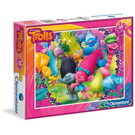 Puzzle Trolls Clementoni 60 peças Loja da Criança