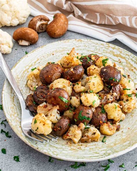 Mushroom Cauliflower Skillet - Craving Home Cooked