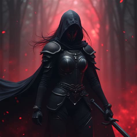 dark magic female knight stable diffusion