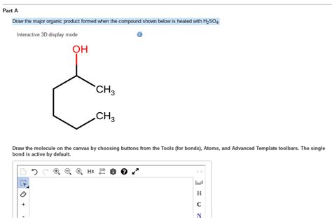 Solved Part A Draw The Major Organic Product Formed When