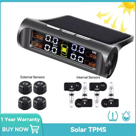 Sensor Solar de presión de neumáticos TPMS sistema de monitoreo de