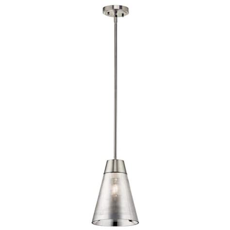 Kichler Rowland Light Brushed Nickel Contemporary Shaded Kitchen Mini