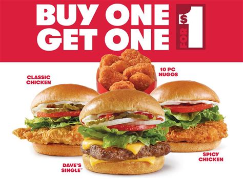 Wendy’s Expands Popular Buy 1 Get 1 for $1 Menu to Include Chicken ...