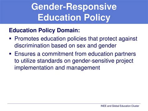 Ppt Education In Emergencies Gender Responsive Education Powerpoint