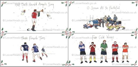 Rugby Christmas Card Range